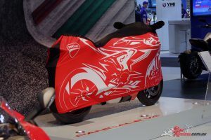 A big unveil from Ducati was the Panigale V4, with the S model on display