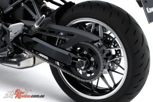 Z900RS rear wheel and swingarm