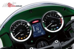 A central LCD dash adds a modern touch, with two KTRC modes