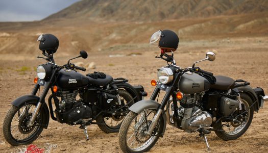 Royal Enfield Classic 500  in Stealth Black and Gunmetal Grey