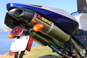 Dual underseat exhausts give plenty of street cred and a great exhaust note