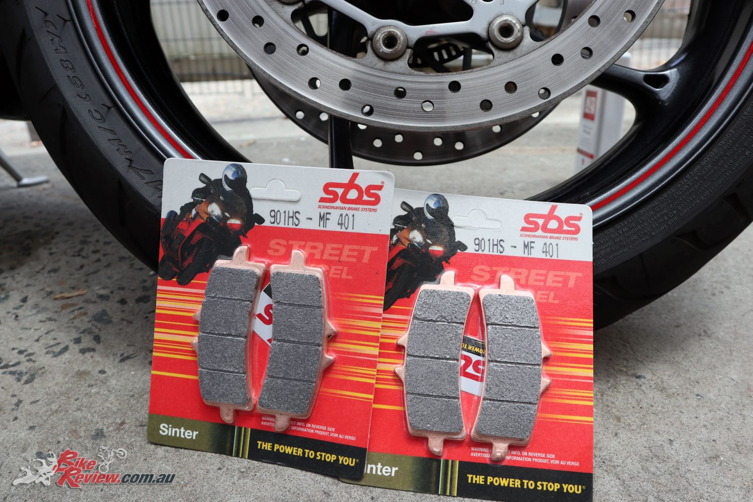 The SBS Street Excel HS Brake Pads - These are the 901HS - MF 401s to suit a Triumph Daytona R (2013-2017)