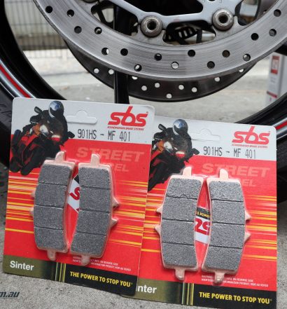 The SBS Street Excel HS Brake Pads - These are the 901HS - MF 401s to suit a Triumph Daytona R (2013-2017)