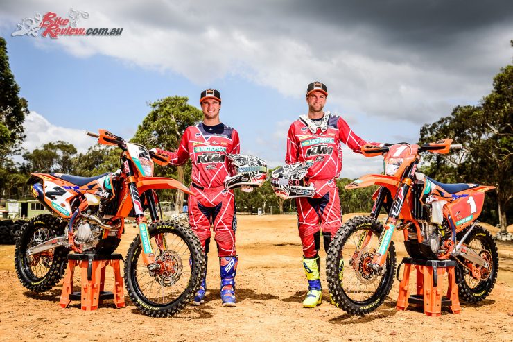 The 2018 KTM Enduro Racing Team - Milner and Snodgrass - Image by Wilkinson Photography