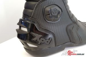 Carbon-style outer replaces the leather on my previous XP3-S boots, with all the same safety and airflow features