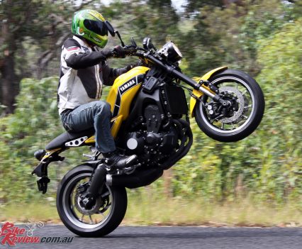 There's no questioning the XSR900's mumbo, even in B-mode!