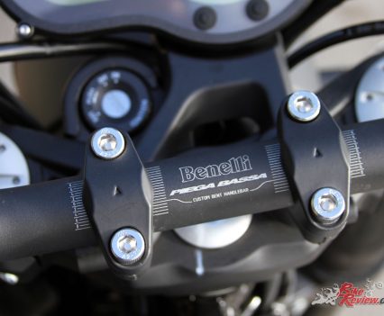 Benelli specially designed 'bars are wide and comfortable