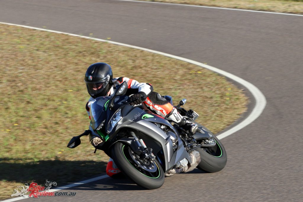 The ZX-10R SE is a track day dream ride. It does it all with the push of a button an is easy to ride fast without tiring you out.