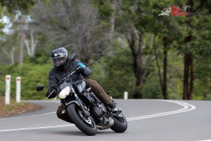 The MT-07 HO comes in the one colour, Tech Black, and is a really quick little beast that handles brilliantly.