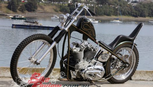 Custom Bike: Greenade, 1979 Harley-Davidson Sportster Chopper