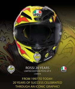 agv pista gp r rossi 20 years helmet