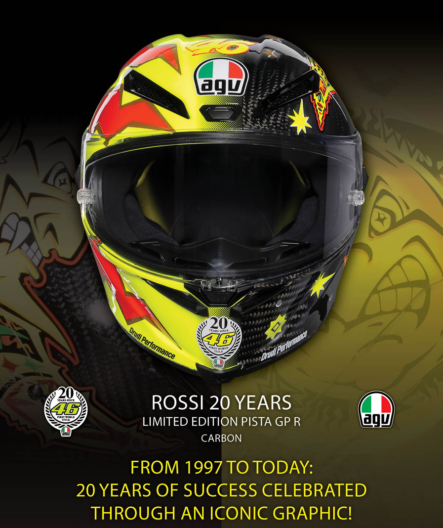 AGV Pista GP R 'Rossi 20 Years' helmet