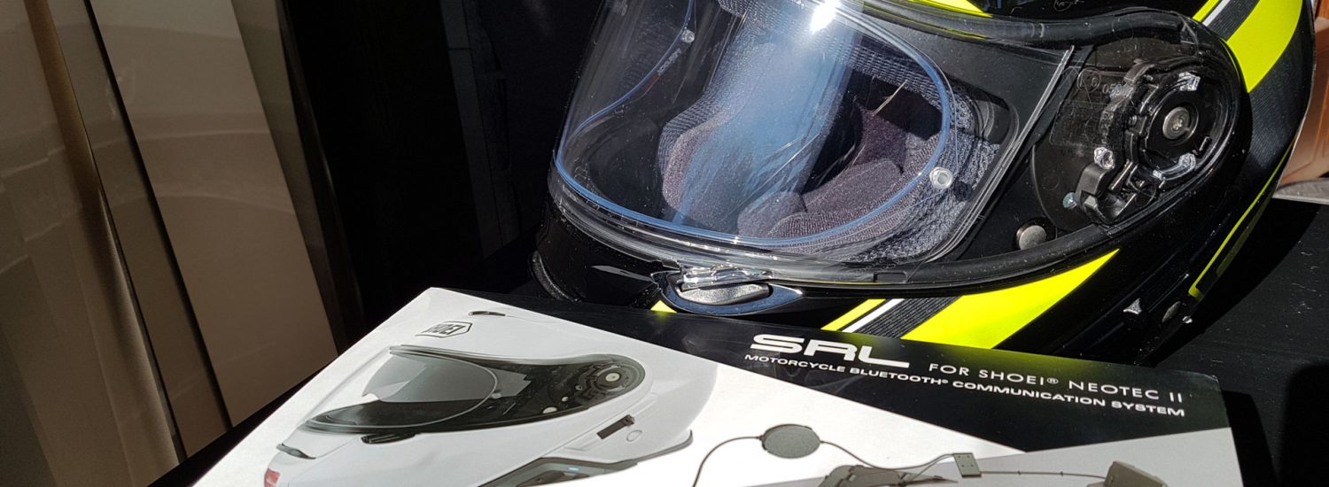 Sena SRL Communication System arrives to join Kris's Shoei Neotec II helmet