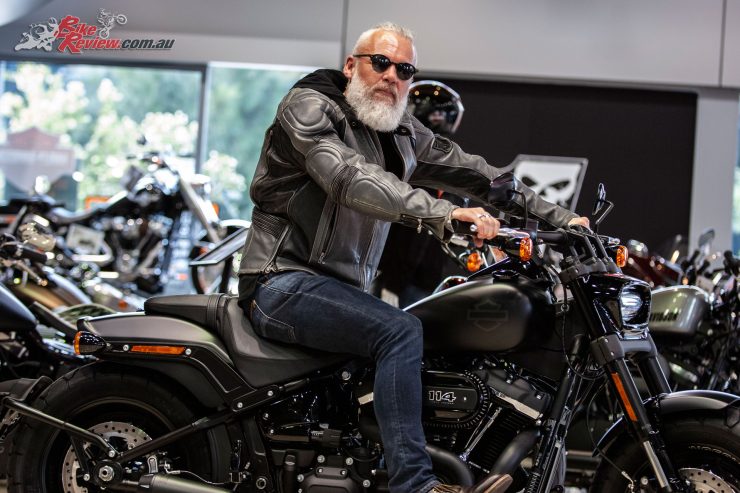 Ride Sunday's top charity raiser Mick won a Harley-Davidson