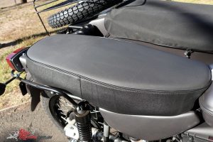 Ural Ranger - Single-piece seat for two plus the sidecar allows for the transport of three, or plentiful luggage capacity