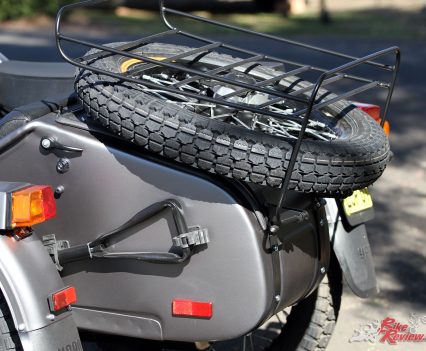 Ural Ranger - Spare wheel and shovel offer a hint at how serious the brand is about being a do-all three-wheeler