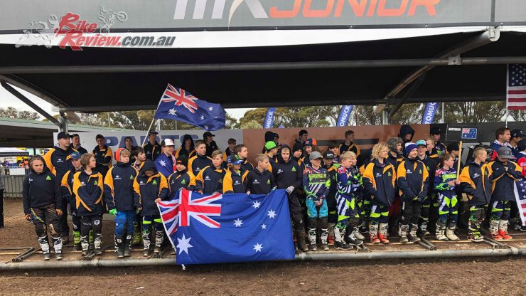 Australia put on a strong showing at the 2018 WJMX in Horsham, taking two championship wins and the Trophy of Nations