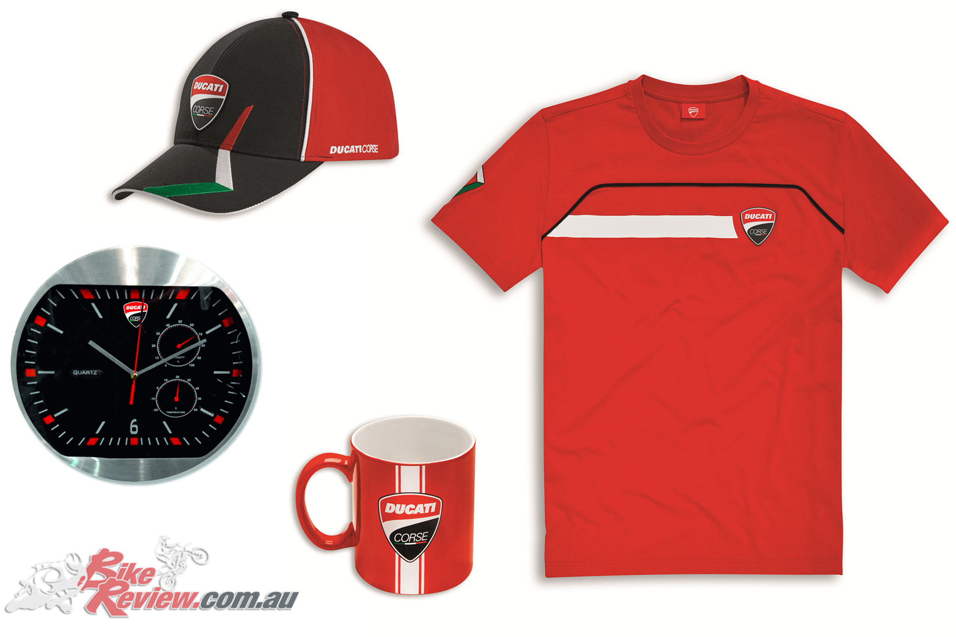 Ducati Corse T-Shirt, Mug, Clock & Cup