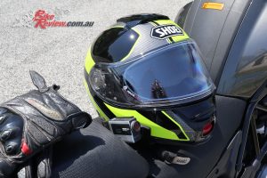 I took my Shoei Neotec II over to Italy for the Benelli TRK 502X launch and used it along with the Sena Prism, with the Sena SRL allowing for easy control of the camera, as I didn't need music or radio, or the comms system at the time.