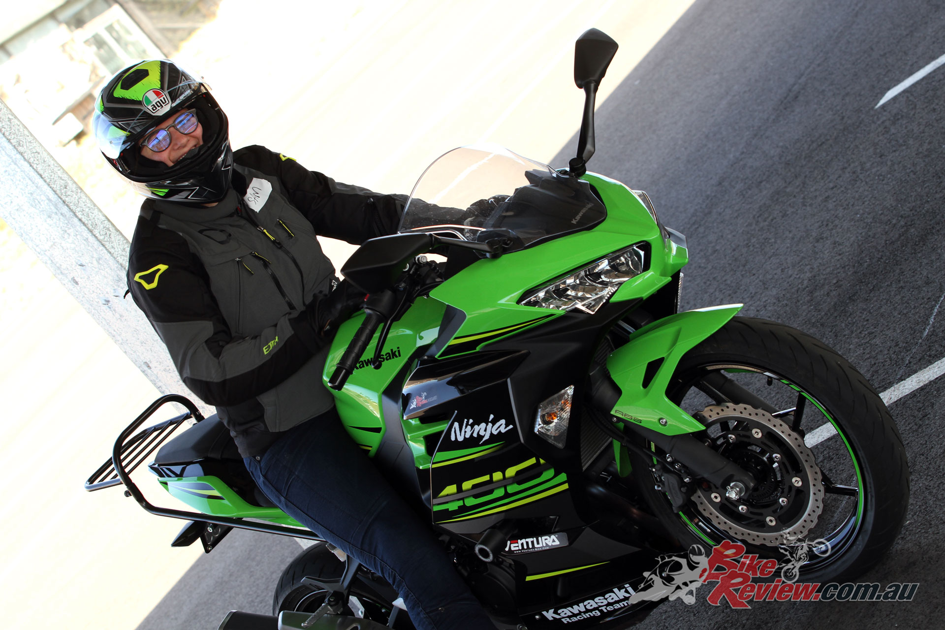 Samantha had a great time on the Ninja 400 at the Top Rider Level 1 Course