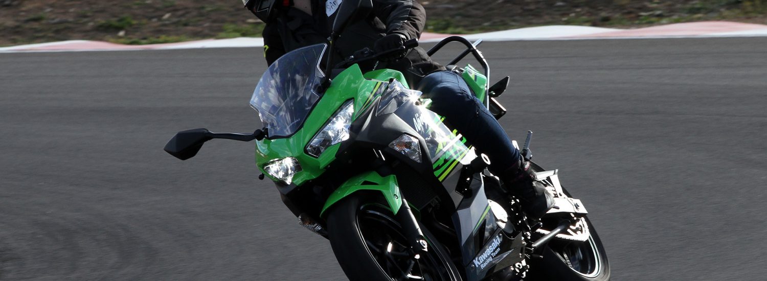 Samantha on our Long Term Ninja 400 at Top Rider