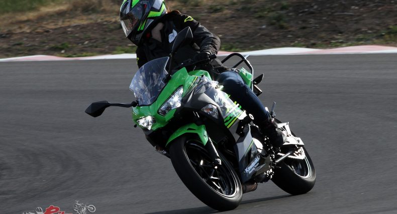 Samantha on our Long Term Ninja 400 at Top Rider