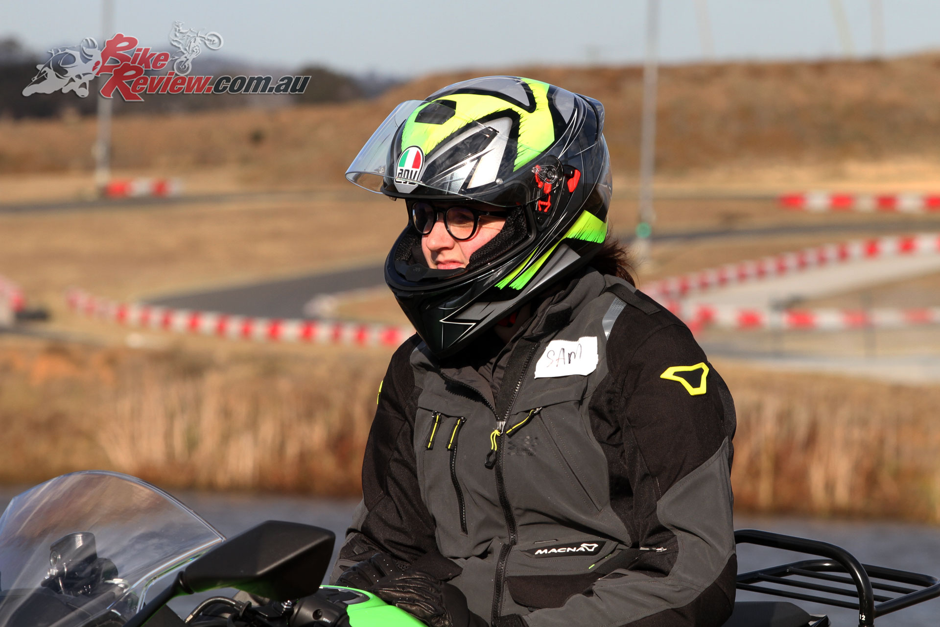 The AGV K-3 SV got some extensive use with a full day riding at the Top Rider Level 1 course