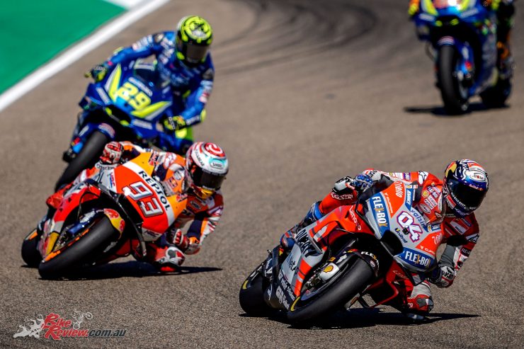 Marquez, Dovizioso and Iannone battle it out at Aragon