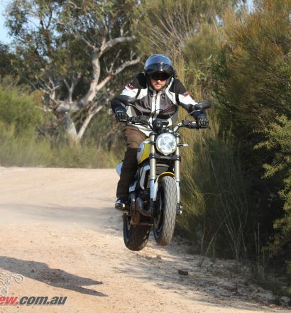 Jumping the Scrambler 1100 was fun but I would not recommend you punish your bike like this, it is not designed for jumps!