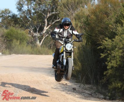 Jumping the Scrambler 1100 was fun but I would not recommend you punish your bike like this, it is not designed for jumps!