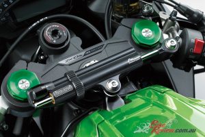 2019 Kawasaki ZX-10R - Ohlins electronic steering damper is now standard fitment on all models