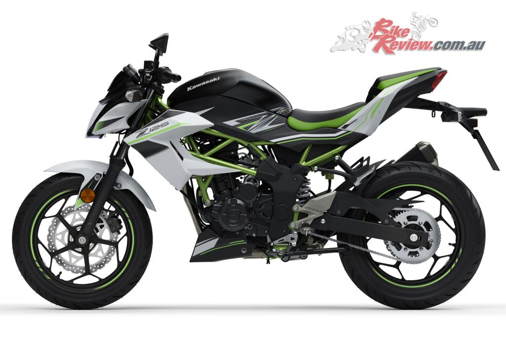 Kawasaki designed the electric version around the petrol-powered Z125.
