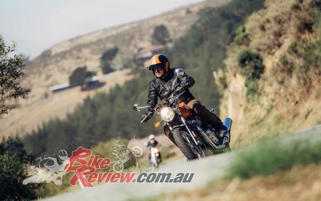Jeff testing the Interceptor 650 Twin in the hills behind Santa Cruz. He was impressed with the balance of the bike and the engine smoothness, torque and character. His initial video impression is on our Facebook page...