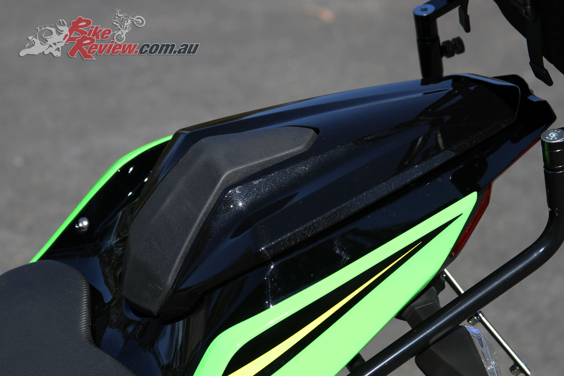 $200 for the colour-matched Kawasaki seat cowl is pretty good value in my book!