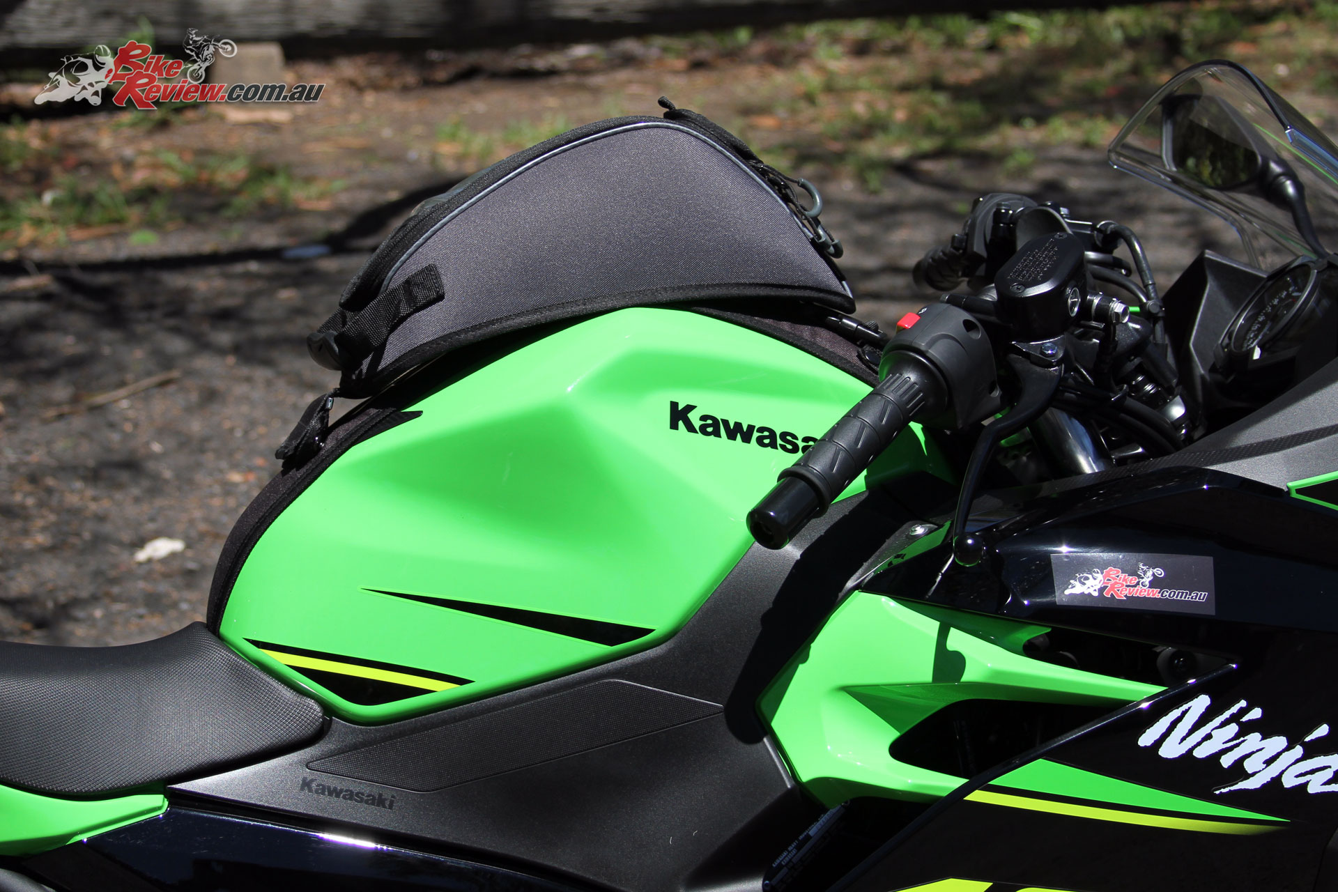 Kawasaki Genuine Tank Bag - Capacity is just 4L for a compact bag