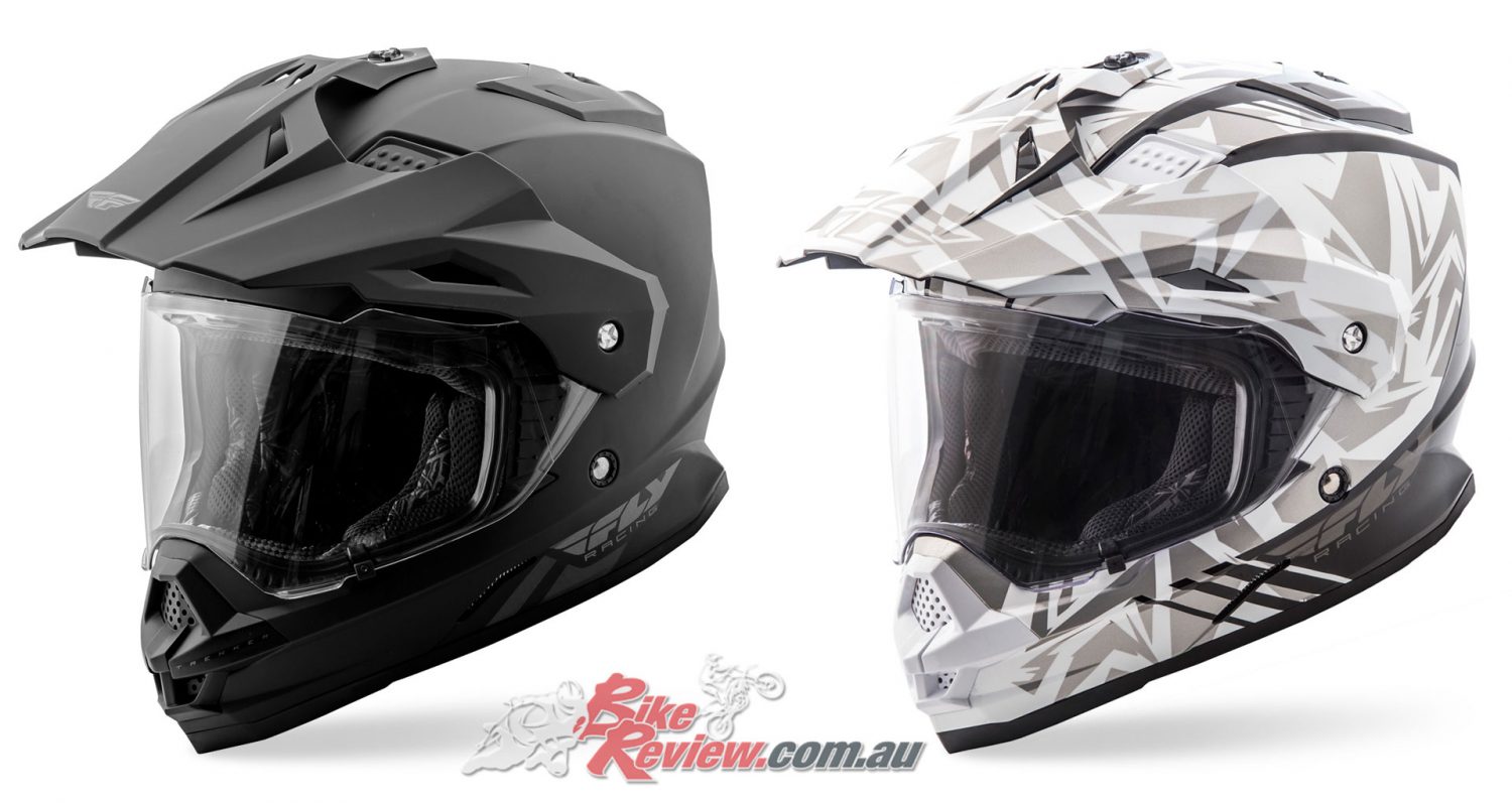 Fly Racing Trekker Adventure Motorcycle Helmet Solid Matte Black 73-7011 