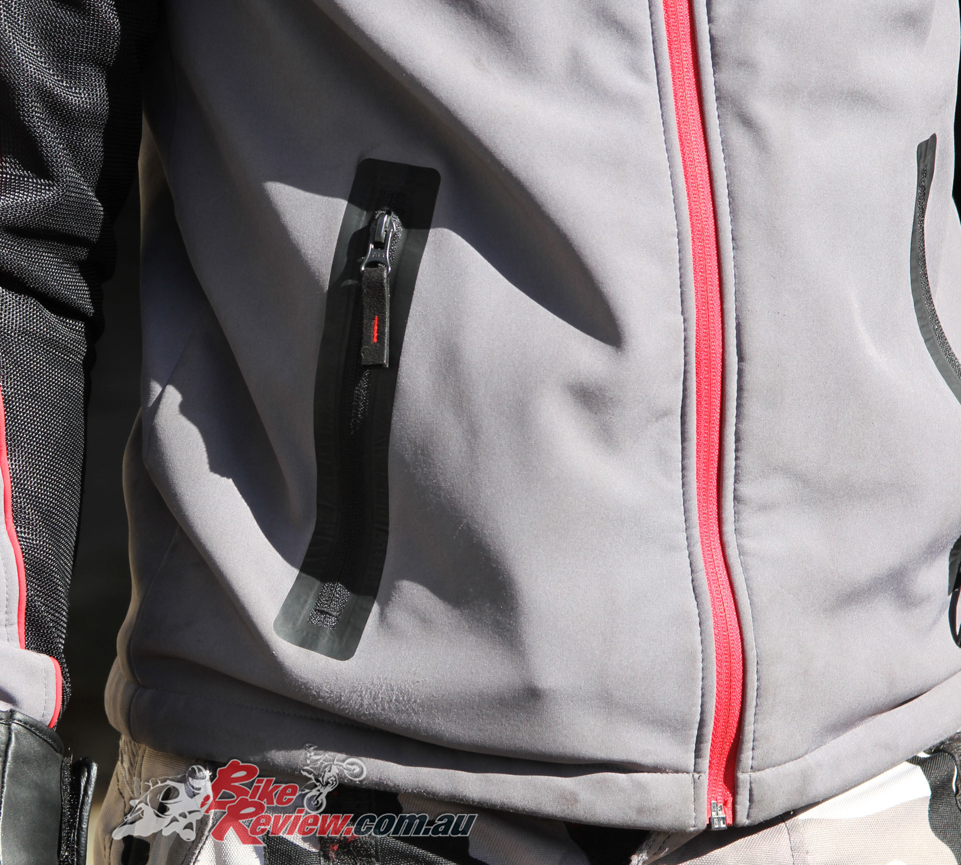DriRider Atomic Hoodie - Outer pockets offer room for a wallet or phone