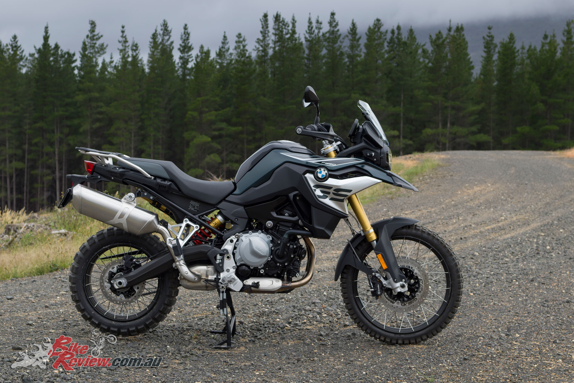 The 2019 BMW F 850 GS is a highly capable off roader. The knobbies are a zero cost option as well. 