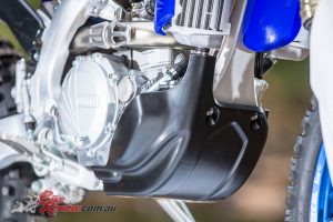 A standard plastic bash plate is fitted offering good protection
