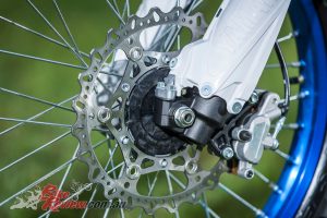 Brake feel is strong however power at the front could be better
