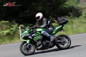 The Ninja 400 isn't full sportsbike ergonomics, making for a more inviting entry point for new ridersThe Ninja 400 isn't full sportsbike ergonomics, making for a more inviting entry point for new riders