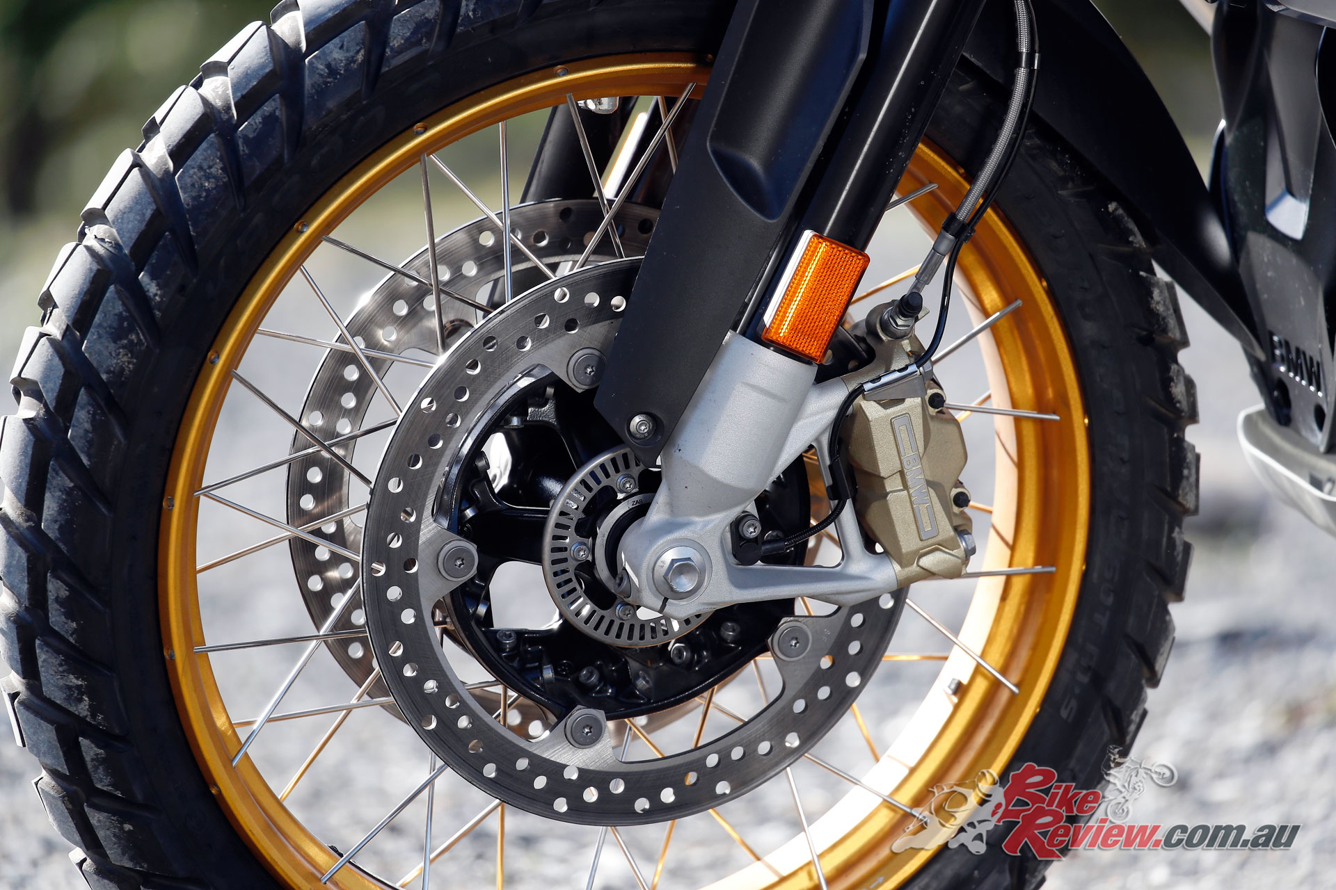 Brakes offer a high level of performance, while in off-road conditions simple grip is the biggest constraint