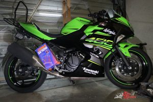 Our Project Ninja 400 fitted with the DNA airfilter!