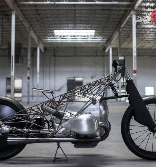 Revival Birdcage from Revival Cycles featuring BMW's Big Boxer intended for the cruiser segment