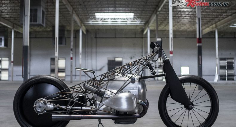 Revival Birdcage from Revival Cycles featuring BMW's Big Boxer intended for the cruiser segment