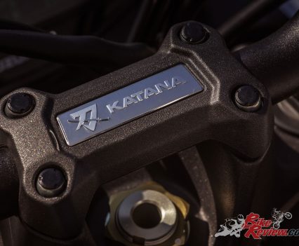 Special badging adds to the feel and finish of the new Katana as well
