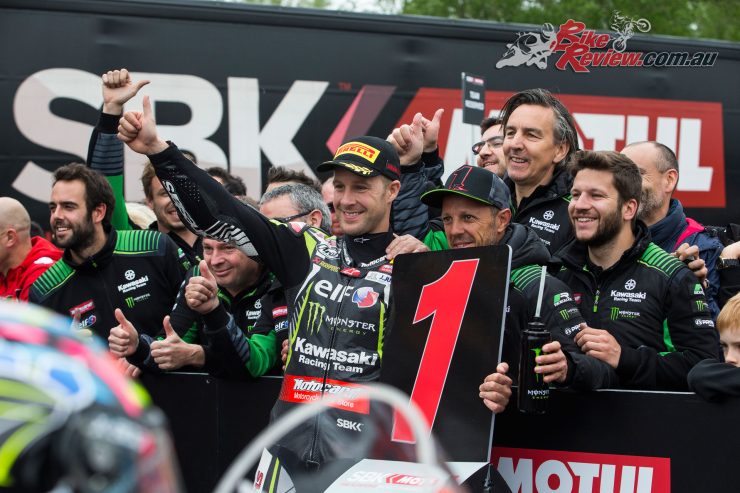 Jonathan Rea claims the double win at Imola
