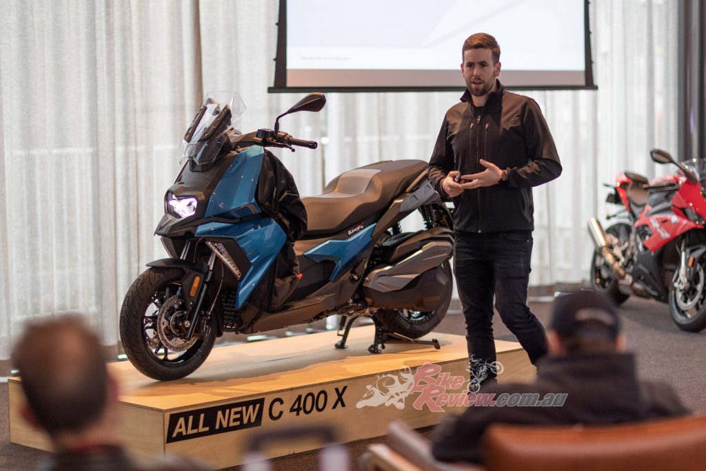 BMW Motorrad Australia Marketing Manager, Nigel Harvey, explains the technical highlights of the C 400 models...
