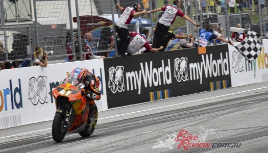 Binder wins for KTM in Austria, Remy crashes out of lead battle.