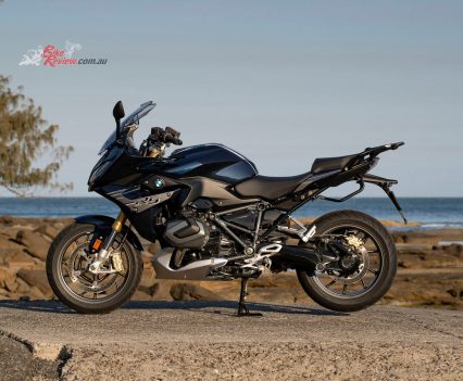 2019 BMW R 1250 RS features a steel frame and sub-frame. The engine is a stressed member.